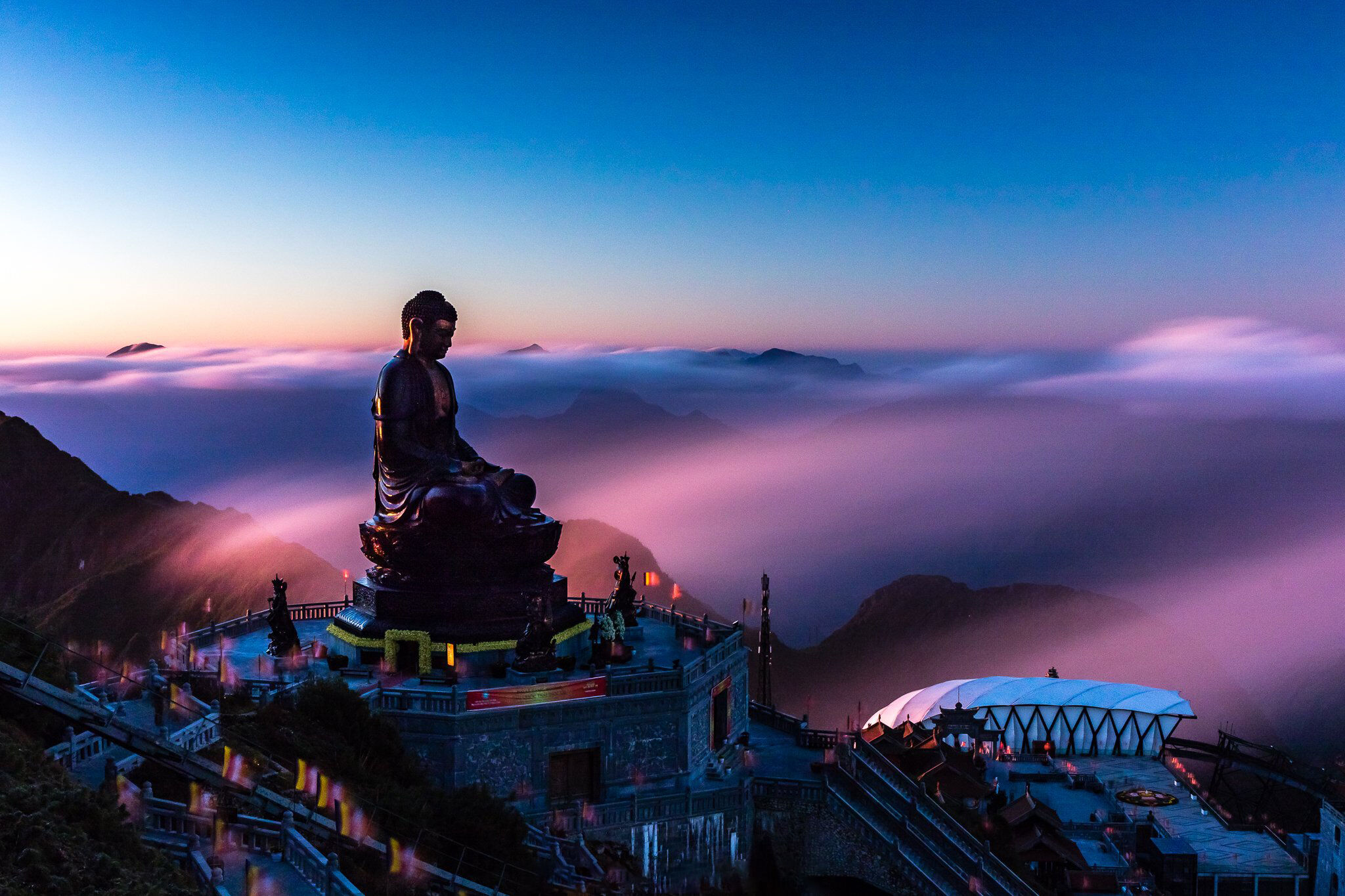 Fansipan Peak Statue Buddha - Roof of Indochina – conquered together